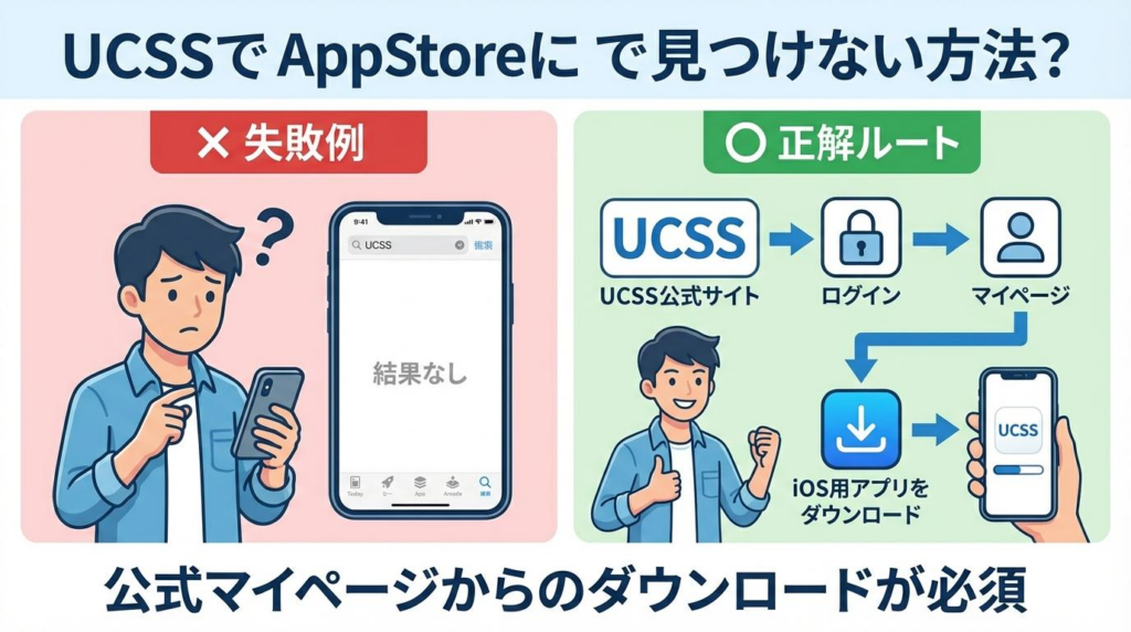 UCSS中国をiPhoneで使う際にApp Storeで見つからない時の正しい入手手順