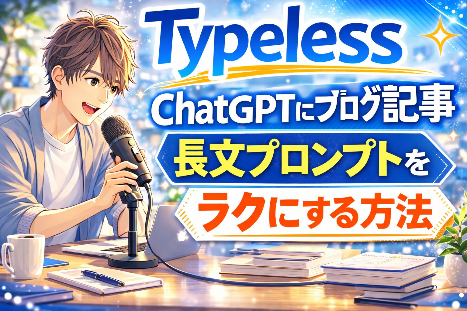 TypelessでChatGPTにブログ記事の長文指示を入れる方法のアイキャッチ画像
