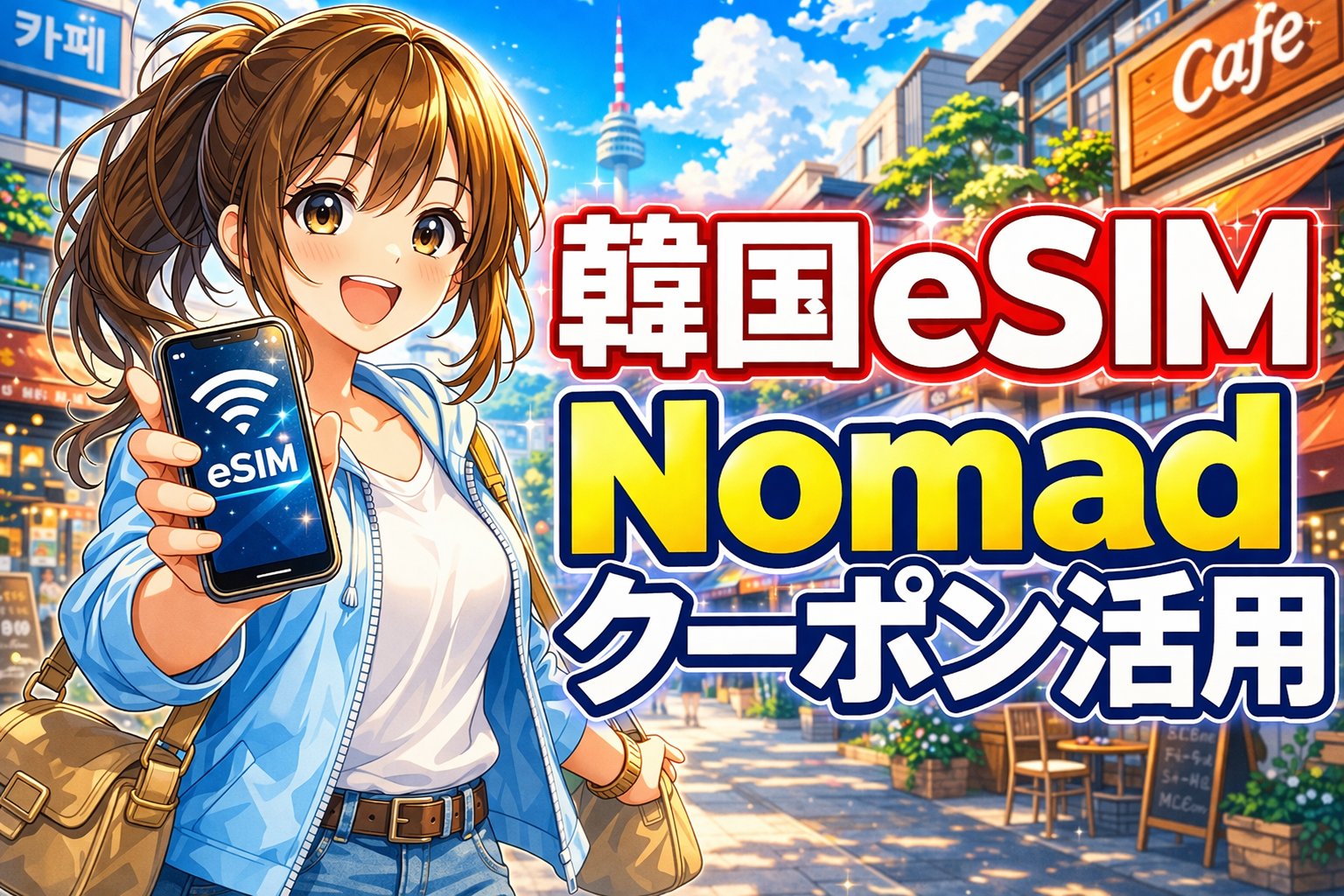 韓国eSIMとNomadクーポン活用を紹介するアイキャッチ画像