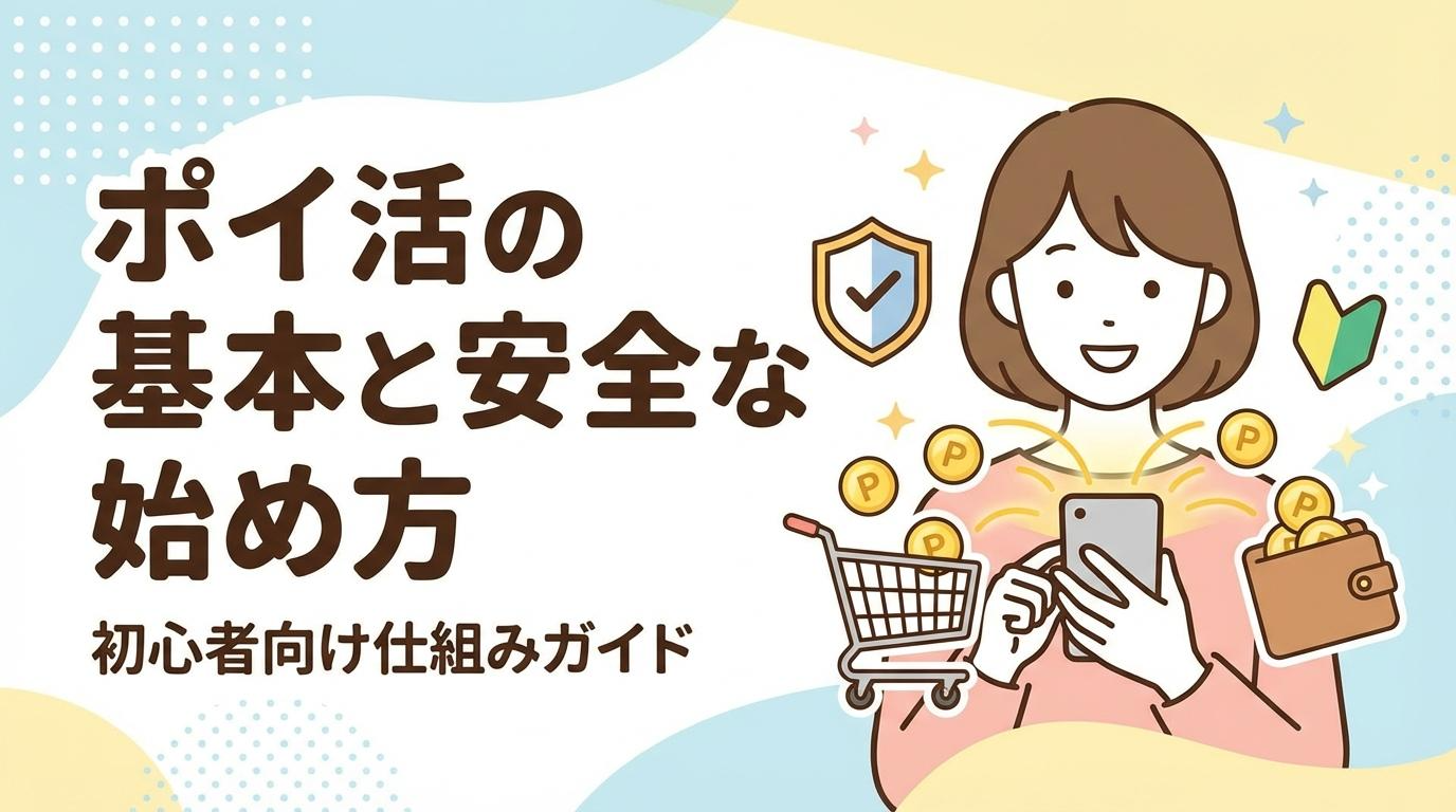ポイ活の基本と安全な始め方を初心者向けに紹介するアイキャッチ画像