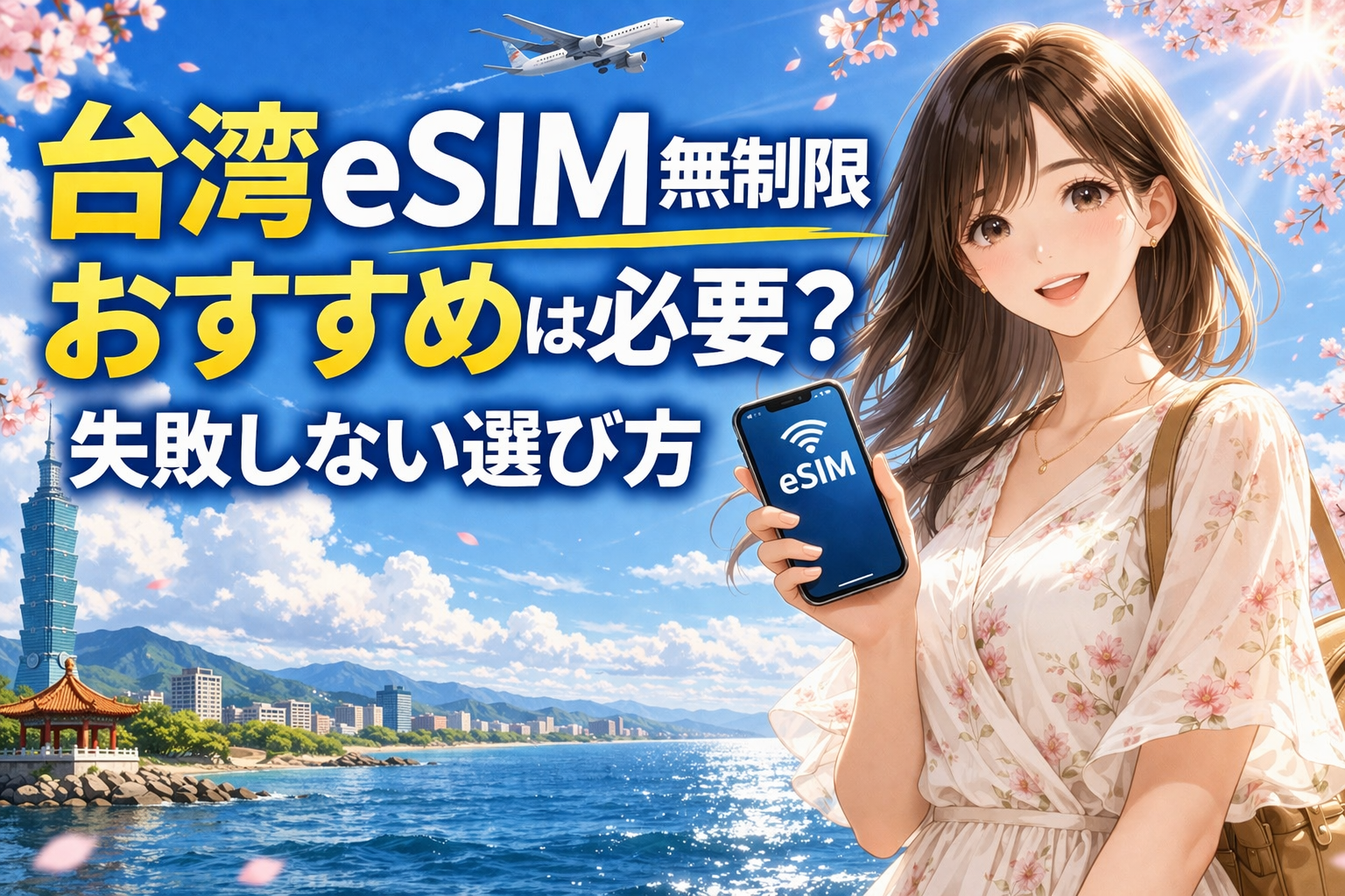 台湾eSIM無制限おすすめの選び方を紹介するアイキャッチ画像