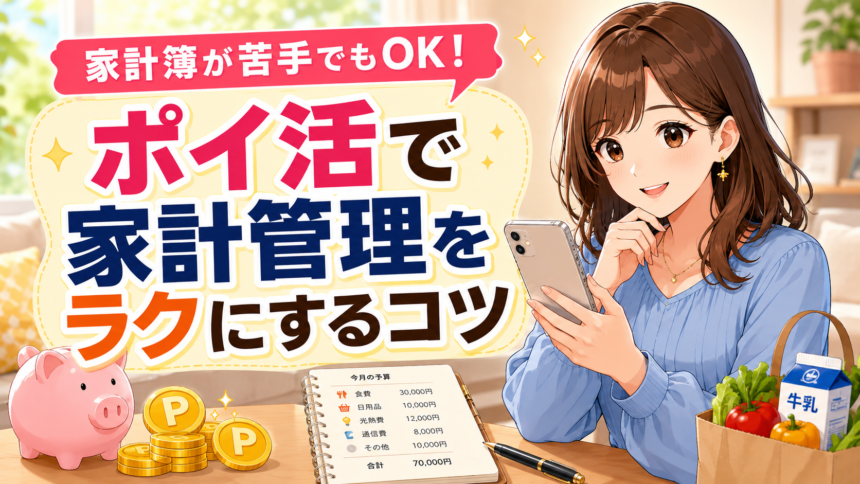 家計簿が苦手でもポイ活で家計管理をラクにする方法